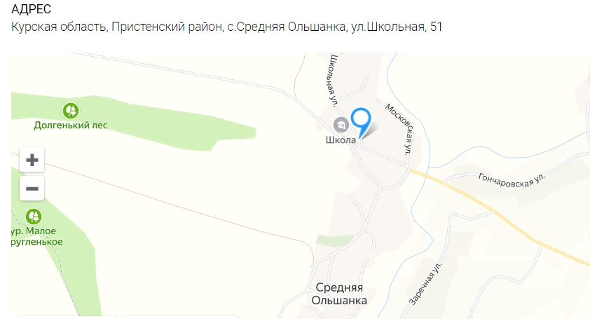 Карта на сайте Яндекса